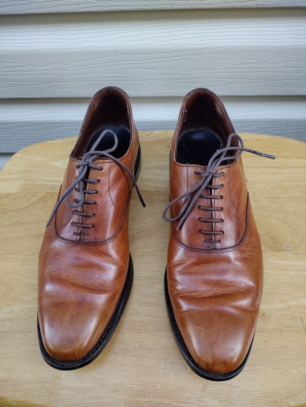 Allen Edmonds Carlyle Plain-Toe Oxford Dress Shoes Size 10 D Brown 8834
